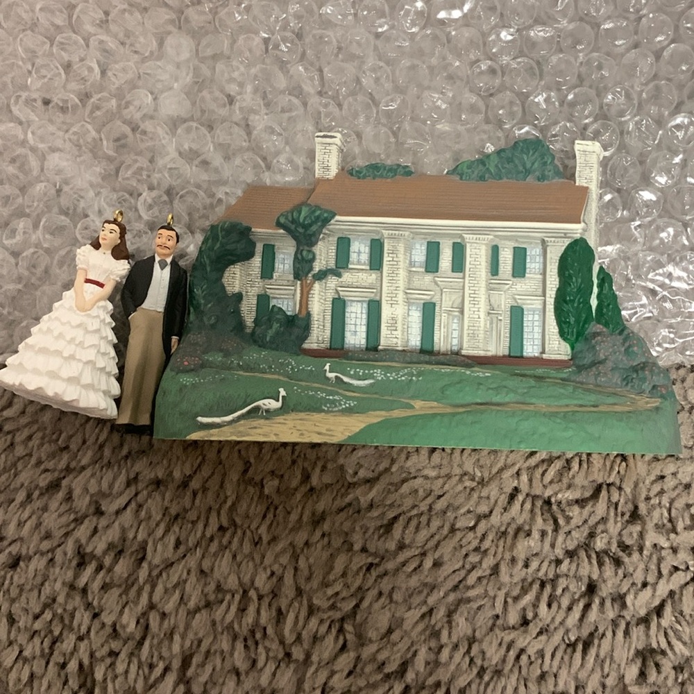Gone with the wind 3 piece ornament